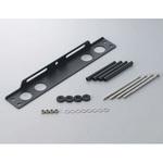 14050001B OILクーラー 汎用ステーSET ストレート 9-7R BLK仕様 ACTIVE(アクティブ)