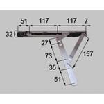 すべり出しステー(ロック無)(L) 新日軽(LIXIL)