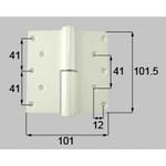 紙丁番 ZL-1701-10 ヒンジ LAMP(スガツネ工業) 旗丁番(抜き差し蝶番) 1