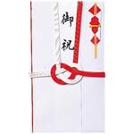 御祝赤白7本 短冊3枚 1パック5枚入 今村紙工 御祝赤白7本 短冊3枚 1パック5枚入 今村紙工