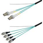 光ファイバーケーブル (OM3マルチモード/LC-FC/屋外用(補強)LAPシース/4芯) ダイヤトレンド