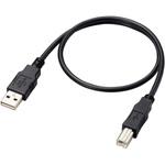 USBケーブル ( USB A - USB B ) USB2.0 RoHS指令準拠 UL規格対応 環境配慮パッケージ ブラック エレコム