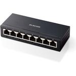 スイッチングハブ 8ポート Giga対応 1000/100/10Mbps 金属筐体 AC電源 ファンレス 静音 エレコム