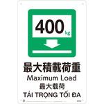最大積載荷重400kgJIS規格安全標識LIMEXシート 昭和商会