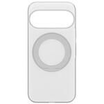Google Pixel 11 Pro [Silky Armor Defend MagStand] マグネット吸着式アクセサリー対応 リングスタンド付き超剛性シルキータッチハードケース マットクリア×シルバーリングスタンド トリニティ
