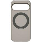 Google Pixel 11 [Silky Armor Defend MagStand] マグネット吸着式アクセサリー対応 リングスタンド付き超剛性シルキータッチハードケース マットクリアブラック×ブラックリングスタンド トリニティ