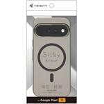Google Pixel 11 [Silky Armor] マグネット吸着式アクセサリー対応 シルキータッチケース マットクリアブラック トリニティ