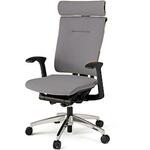 セレーオチェア エクストラハイバック クロス セレクトタイプ 固定肘 アルミミラー脚<配送時組立サービス付> イトーキ