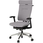 セレーオチェア エクストラハイバック クロス セレクトタイプ 固定肘 ハンガー アルミミラー脚<配送時組立サービス付> イトーキ