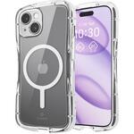 iPhone 15 ケース ハイブリッド 衝撃吸収 MAGKEEP 磁力装着ワイヤレス充電対応 黄変防止 Grippy 極限保護 エレコム