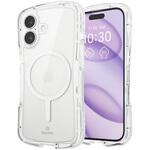iPhone 16 ケース ハイブリッド 衝撃吸収 MAGKEEP 磁力装着ワイヤレス充電対応 黄変防止 Grippy 極限保護 エレコム