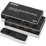 パソコン4台接続 HDMIマルチビューワー モニター・プロジェクター・TVに最大4画面分割表示 Vodaview パソコン4台接続 HDMIマルチビューワー モニター・プロジェクター・TVに最大4画面分割表示 Vodaview