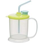安定コップ ストロー付カップ 25-6661-00 スケーター SKTA4(グリーン)350ML スケーター