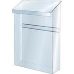 PGSKP-G-W115H-B ポスターグリップスタンド看板用パンフレットケース単品(屋外用) 背面レール：ブラック 常磐精工