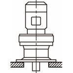 サイクロ減速機 6000シリーズ 三相モータ直結形(立形・取付台付)ブレーキ付(0.2kw～0.55kw) 住友重機械工業