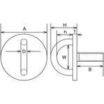 ネジ込みラウンドアイ(アンカープラグ付) 水本機械製作所