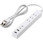 USBタップ USB-C×2 USB-A×2 AC×3 27W エレコム USBタップ USB-C×2 USB-A×2 AC×3 27W エレコム