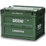 DEEN折り畳みコンテナ マットアーミーグリーン 20L DEEN
