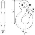重量フック(ハズレ止め付) 水本機械製作所