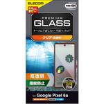 PM-P221FLGG Google Pixel 6a ガラスフィルム 高透明 硬度10H 指紋防止 傷防止 指紋認証対応 飛散防止 エアーレス エレコム