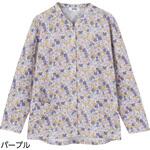 822360 裏起毛スナップ釦前開きTシャツ ケアファッション 822360 裏起毛スナップ釦前開きTシャツ ケアファッション