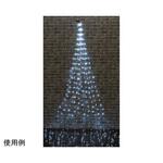 ワイヤークラスターシルバービーズ クリスマスイルミネーションライト 屋外使用可 LED500球 38-51-3シリーズ アズワン