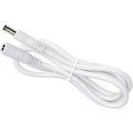 DC延長ケーブル 5.5×2.5mm オス-メス端子 2m 丸型(ラウンドケーブル) 2芯 UL2464 18AWG 白 bitstrong(ビットストロング) DC延長ケーブル 5.5×2.5mm オス-メス端子 2m 丸型(ラウンドケーブル) 2芯 UL2464 18AWG 白 bitstrong(ビットストロング)