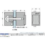 戸当り付ガラスドア用ノブ8273MS7 LAMP(スガツネ工業) 戸当り付ガラスドア用ノブ8273MS7 LAMP(スガツネ工業)
