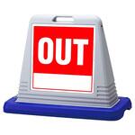 スタンドサインキューブ OUT 片面表示 アズワン