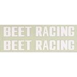 BEET RACINGステッカー (シロ) BEET