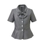 ESA704 ENJOY オーバーブラウス PURETWEED グレー ESA704シリーズ カーシーカシマ