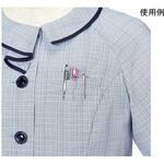 ENJOY 半袖オーバーブラウス ブルー ESA887シリーズ カーシーカシマ