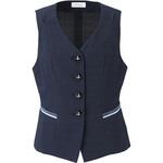 ESV664 ENJOY ベスト 美スラッとSuitsAg ネイビー ESV664シリーズ カーシーカシマ
