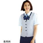 ENJOY フリル付半袖オーバーブラウス ネイビー ESA890シリーズ カーシーカシマ