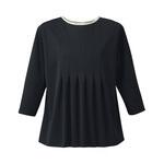 ENJOYNoir 七分袖プルオーバー 前後2WAY ブラック NWT039シリーズ カーシーカシマ