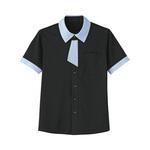 HEARTGREEN シャツブラウス KNITTI SHIRT NECKTIE 夜空 HM2629シリーズ カーシーカシマ