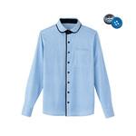 HEARTGREEN 長袖ニットシャツ KNITTI SHIRT WAFFLE 青空 HM2658シリーズ カーシーカシマ
