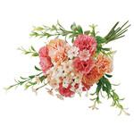 カーネーションブーケ 幅20cm 造花 33-48-1シリーズ アズワン