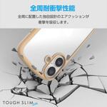 iPhone16 ケース ハイブリッド 衝撃吸収 軽量 薄型 カメラ周り保護 ストラップホール付 TOUGH SLIM LITE エレコム