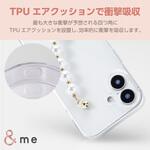 iPhone16 ケース ハイブリッド 衝撃吸収 カメラレンズ保護設計 落下防止 ハンドバンド付 硬度5H &me エレコム