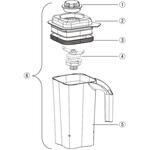 ハミルトン ビーチブレンダー HBB255・HBH455用 容器セット 6126-455 日本メタルワークス ハミルトン ビーチブレンダー HBB255・HBH455用 容器セット 6126-455 日本メタルワークス