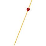 竹製 ビーズピックス 9cm レッド(50本入)09492 ノーブランド 竹製 ビーズピックス 9cm レッド(50本入)09492 ノーブランド