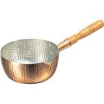 銅 片口 雪平鍋 18cm(内面錫引) 丸新銅器