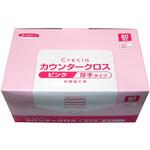 クレシア 抗菌カウンタークロス 厚手(60枚入)ピンク 65322 日本製紙クレシア