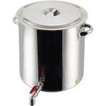 EBM 18-8 蛇口付寸胴鍋 目盛付 30cm(20L) EBM(江部松商事)