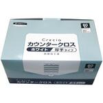 クレシア 抗菌カウンタークロス 厚手(60枚入)ホワイト 65302 日本製紙クレシア