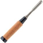 木彫細工のみ 赤樫柄 丸 9mm 角利(角利産業)