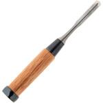 木彫細工のみ 赤樫柄 三角 9mm 角利(角利産業)