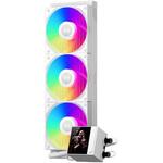 水冷CPUクーラー 120mmファンx3 [LGA115X/1200/1700/1851・AM4/AM5] DC360 PRO ARGB Display ホワイト DC360-ARGB-WH PCCOOLER