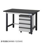 【アズワン限定品】中量実験用作業台/キャビネットワゴン付/特殊アクリル系樹脂天板 MANKIシリーズ アズワン